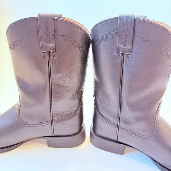 Ariat Men’s Heritage Roper Western Boots Black Leather Round Toe Size 11EE - Picture 7 of 13